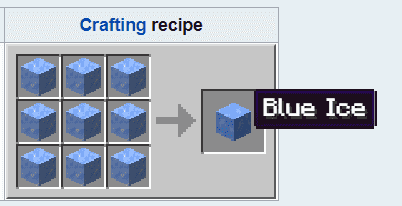 Minecraft blue ice craft