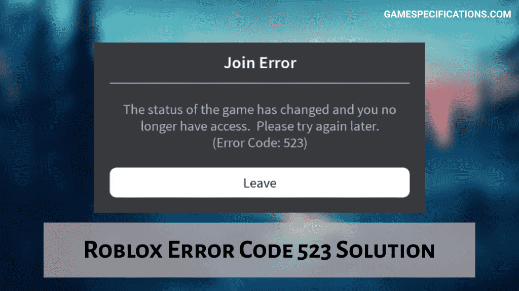 roblox error code 523