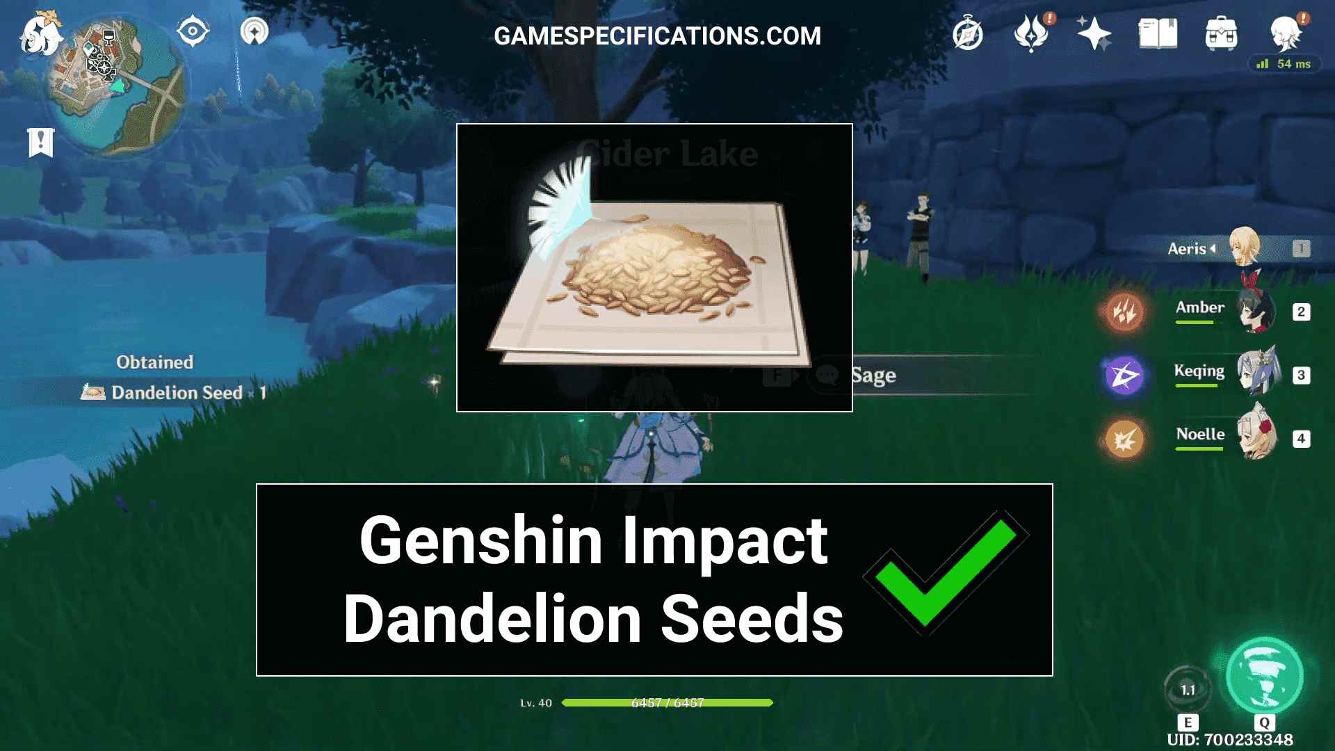 Dandelion Genshin Impact Official Community Images