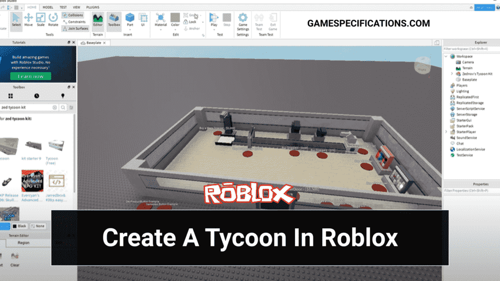 How to make a Tycoon on Roblox