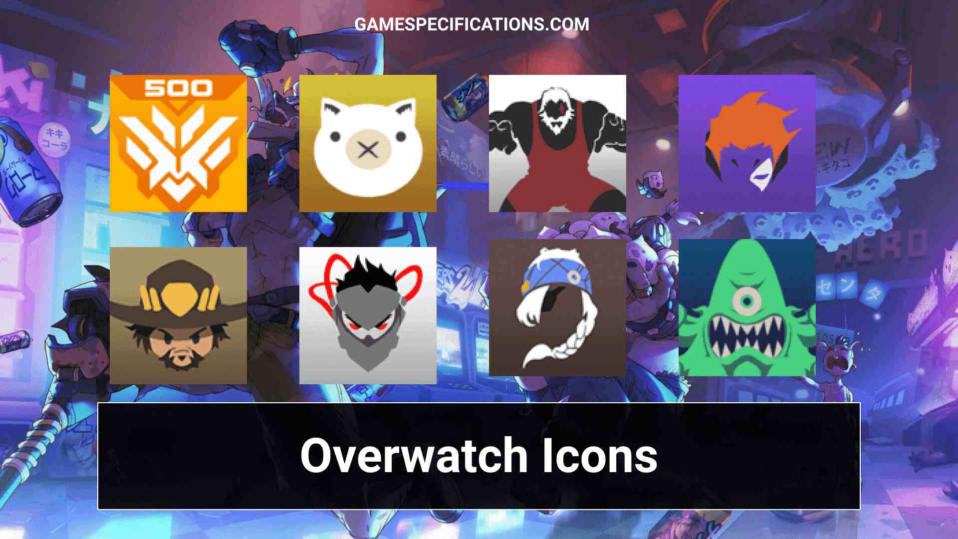 All Overwatch Icons Compiled At One Place [Downloadable]