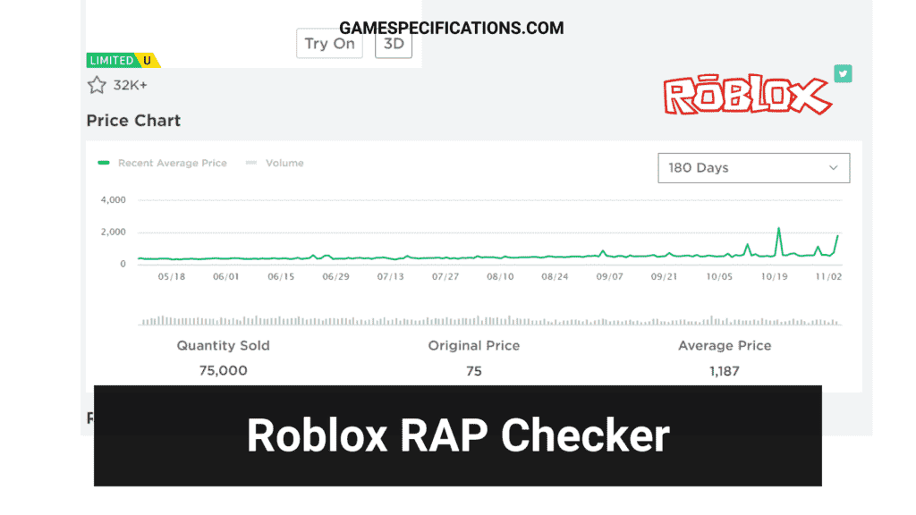 Roblox RAP Checker