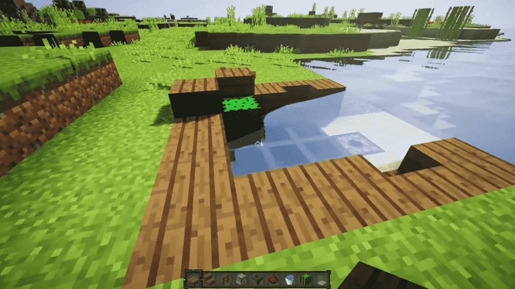 Plant covering for Minecraft Dock