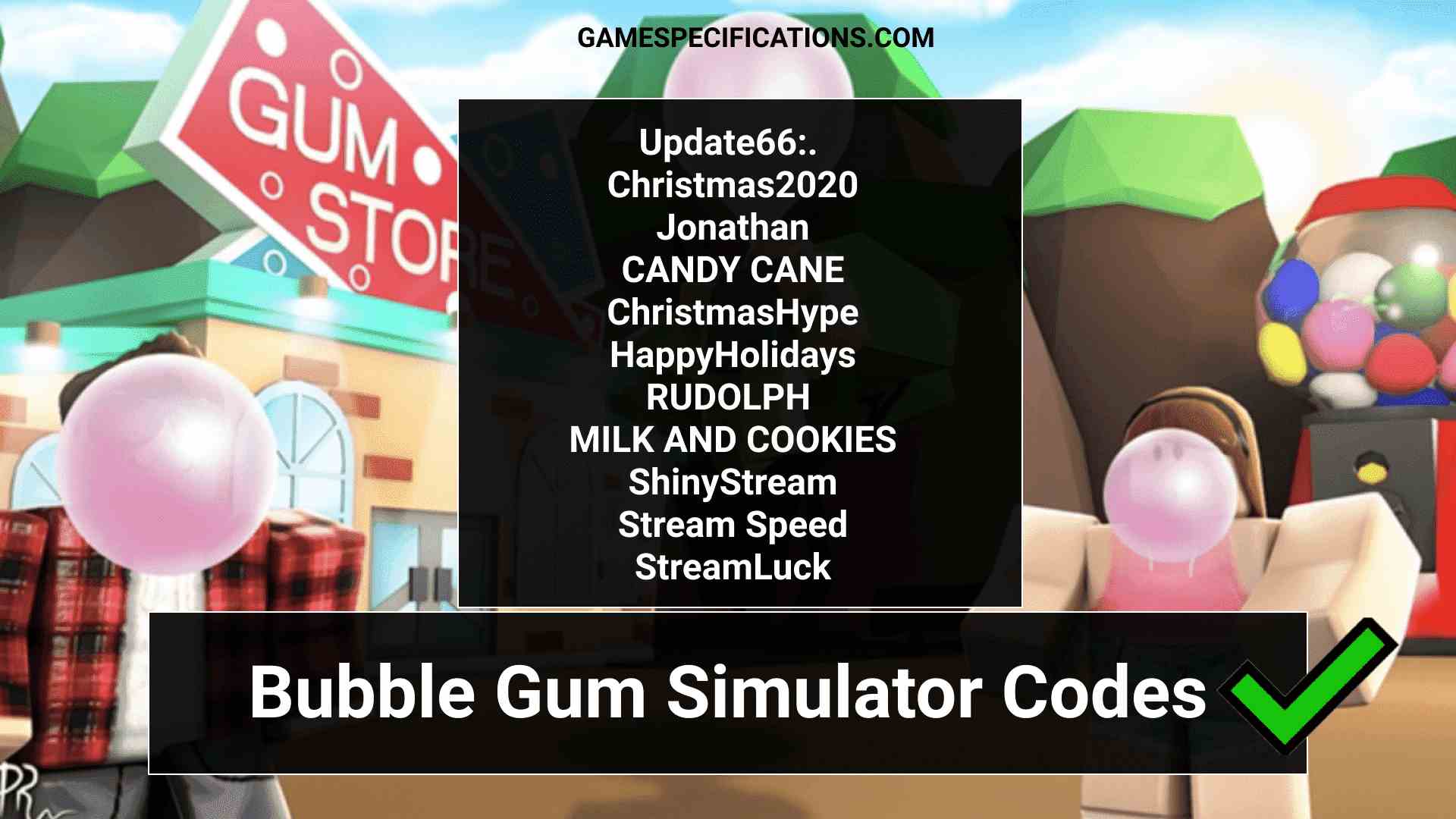 Roblox Codes Bubble Gum Simulator