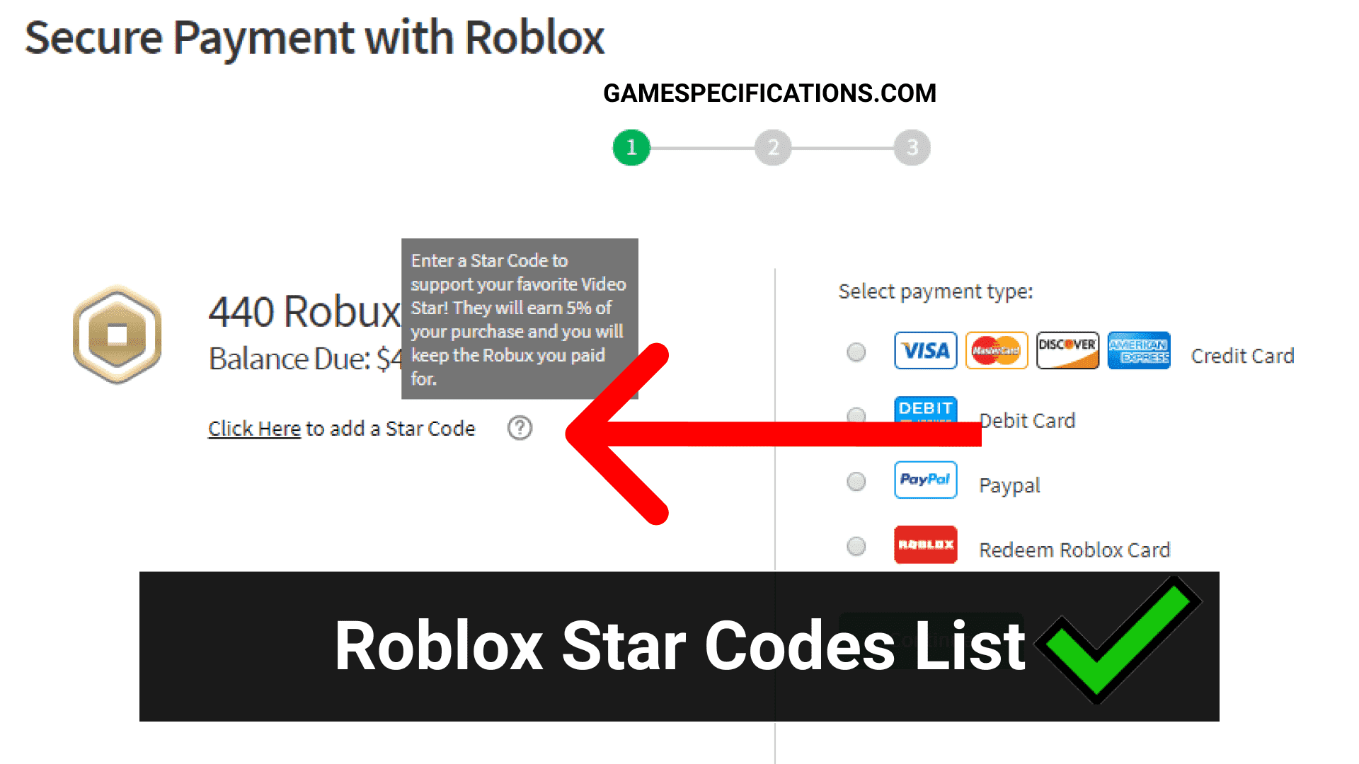Roblox Star Code List 2021