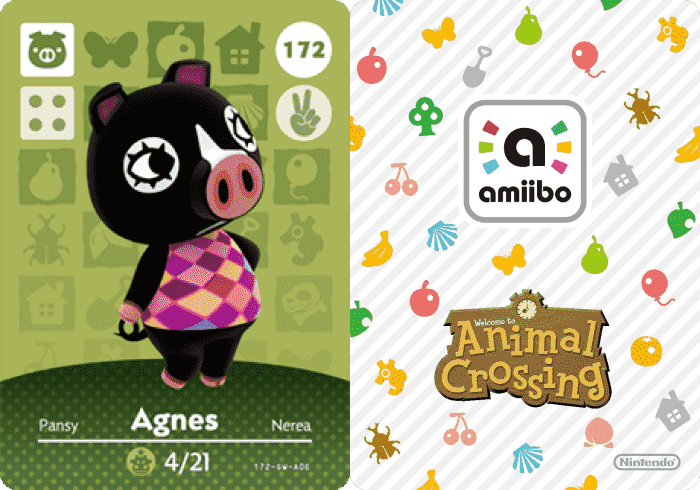 Agnes Animal Crossing - Amiibo Card