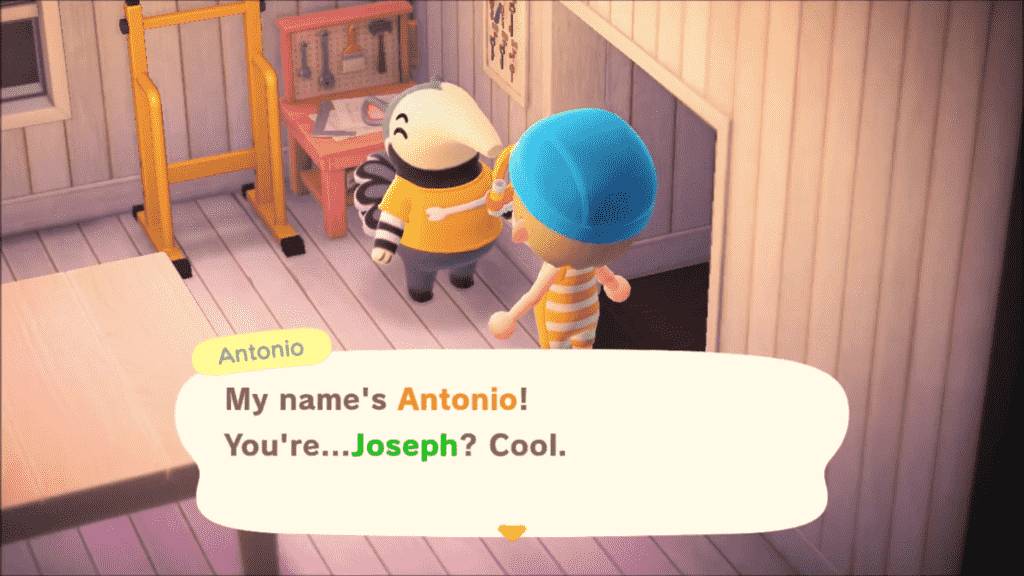 Animal Crossing Antonio Personality