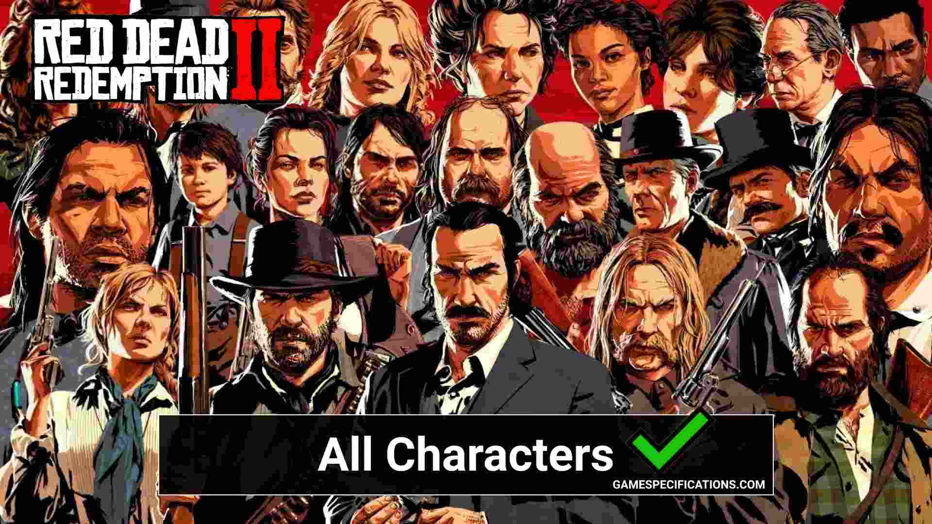 Rdr2 Character List Rdr2 Character List