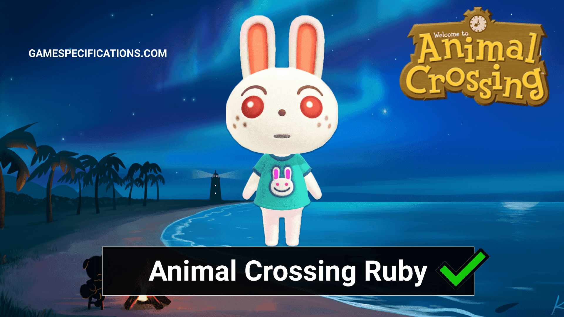 Ruby Animal Crossing Complete Character Guide - Game Specifications