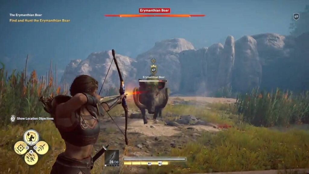 Assassin's Creed Odyssey Erymanthian Boar Battle