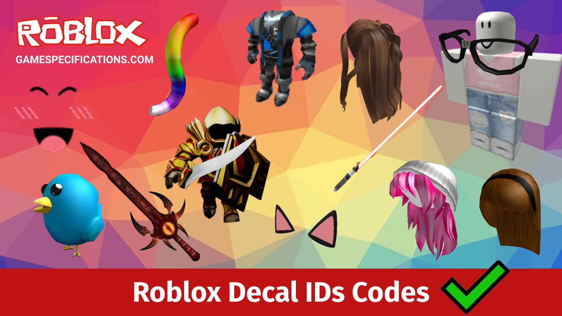 70 Popular Roblox Decal IDs Codes | Image IDs [2022] - Game Specifications