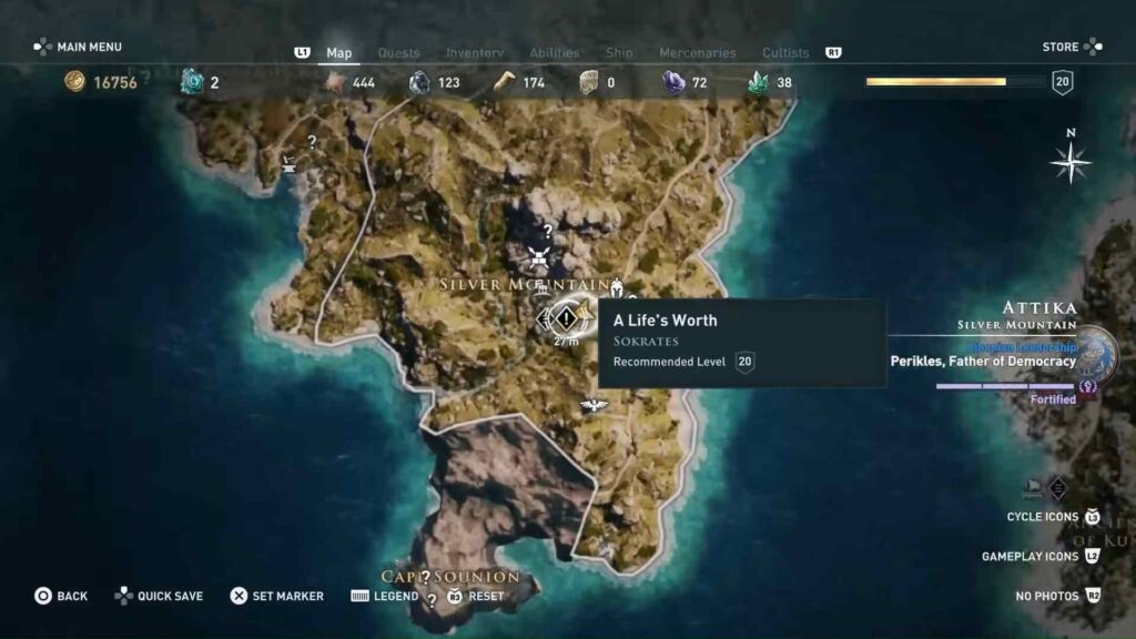 Assassin's Creed Odyssey A Life's Worth Location