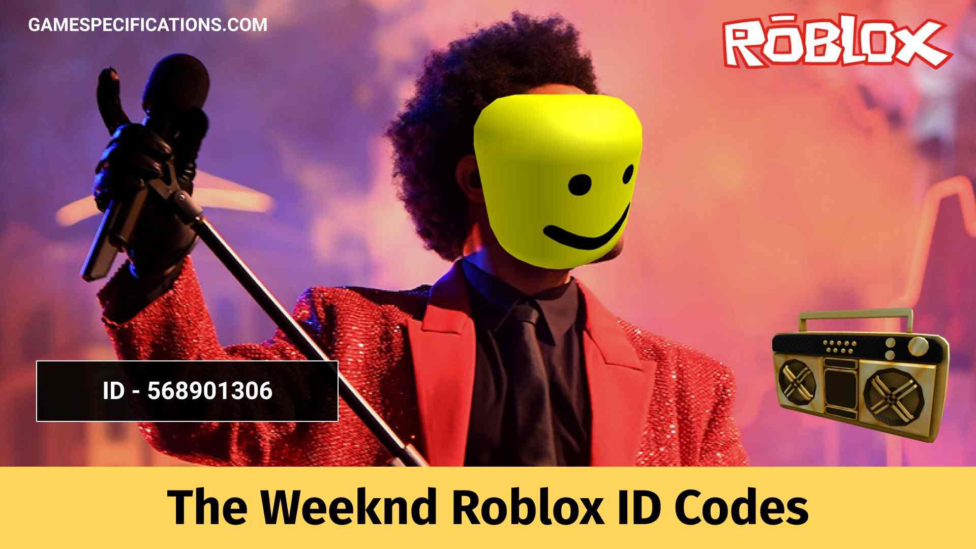 The Weeknd Roblox ID Codes [2023] - Game Specifications