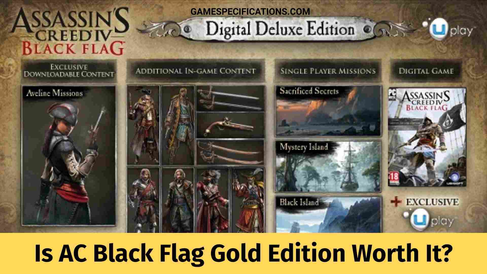 Is Assassin S Creed Black Flag Gold Edition Worth It Game Specifications
