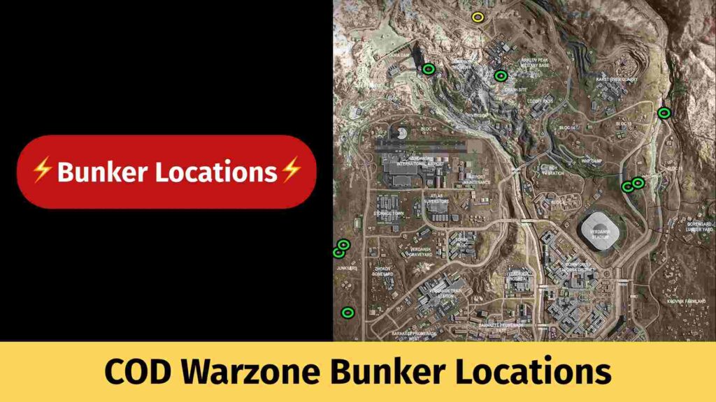 COD Warzone Bunker Locations