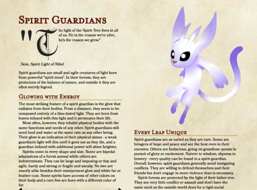 Spirit Guardians 5E Overview