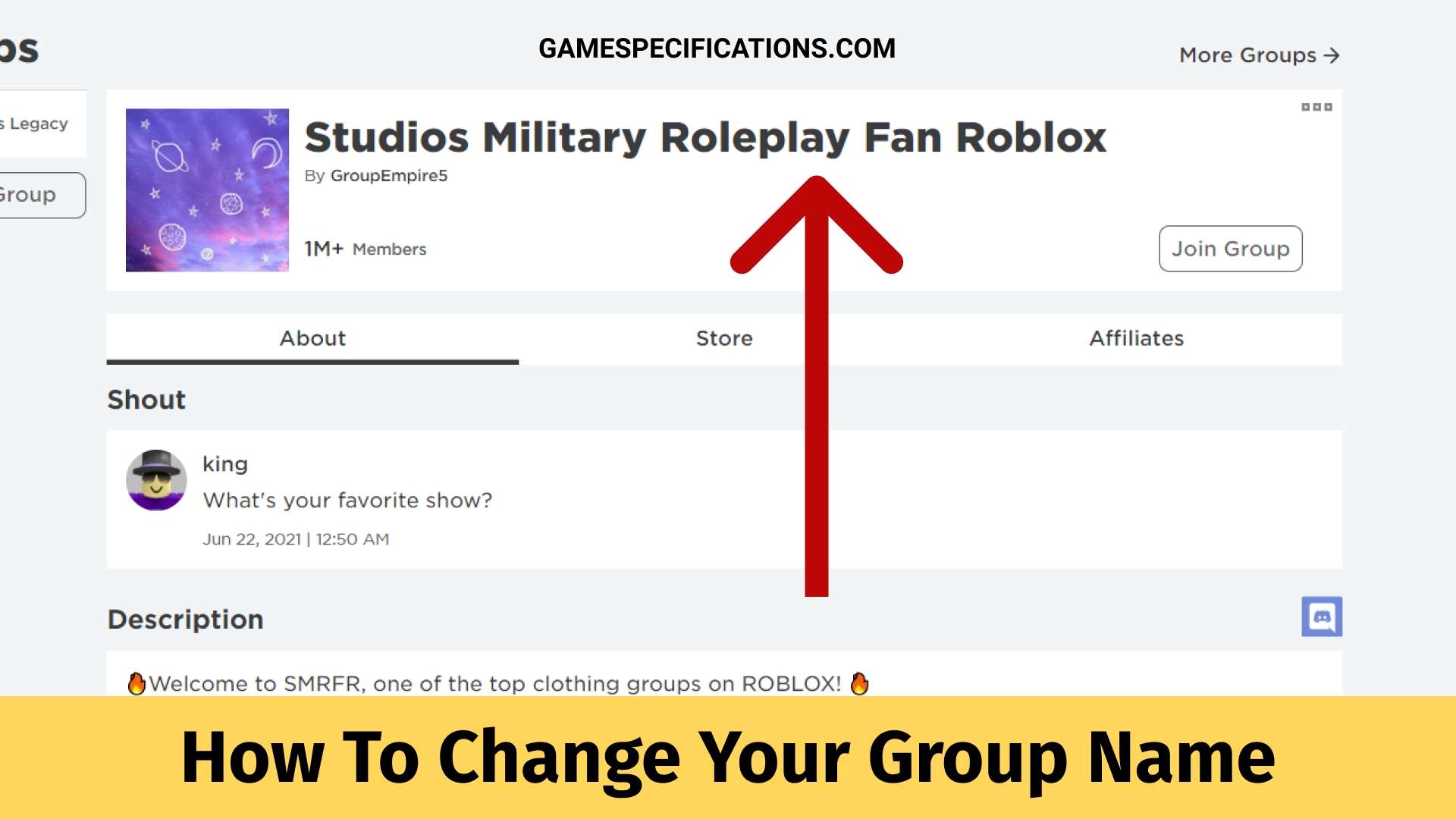 How To Change Your Group Name On Roblox Game Specifications
