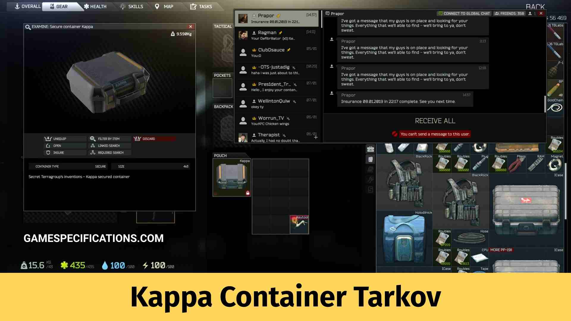 multifunctioneel Mompelen snijder How To Obtain Kappa Container Tarkov And Other FAQs - Game Specifications