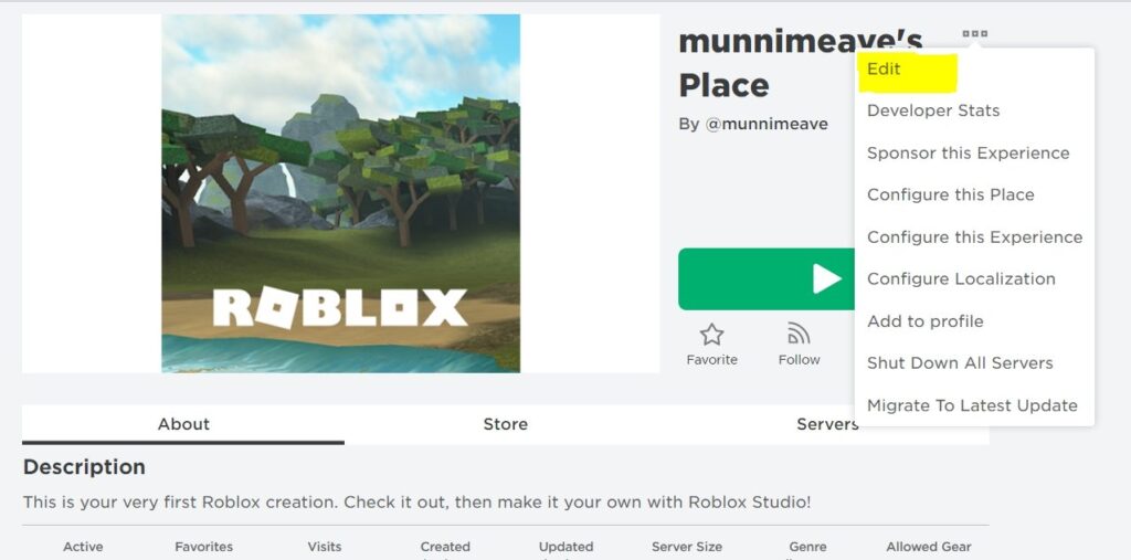 Overwriting Existing game in Roblox
