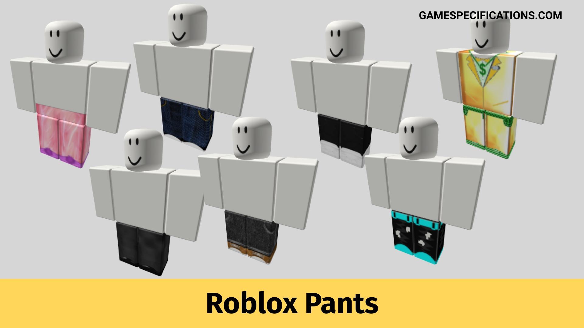 Top 23 Roblox Pants Of All Time | Free, Aesthetic, And Best Selling ...