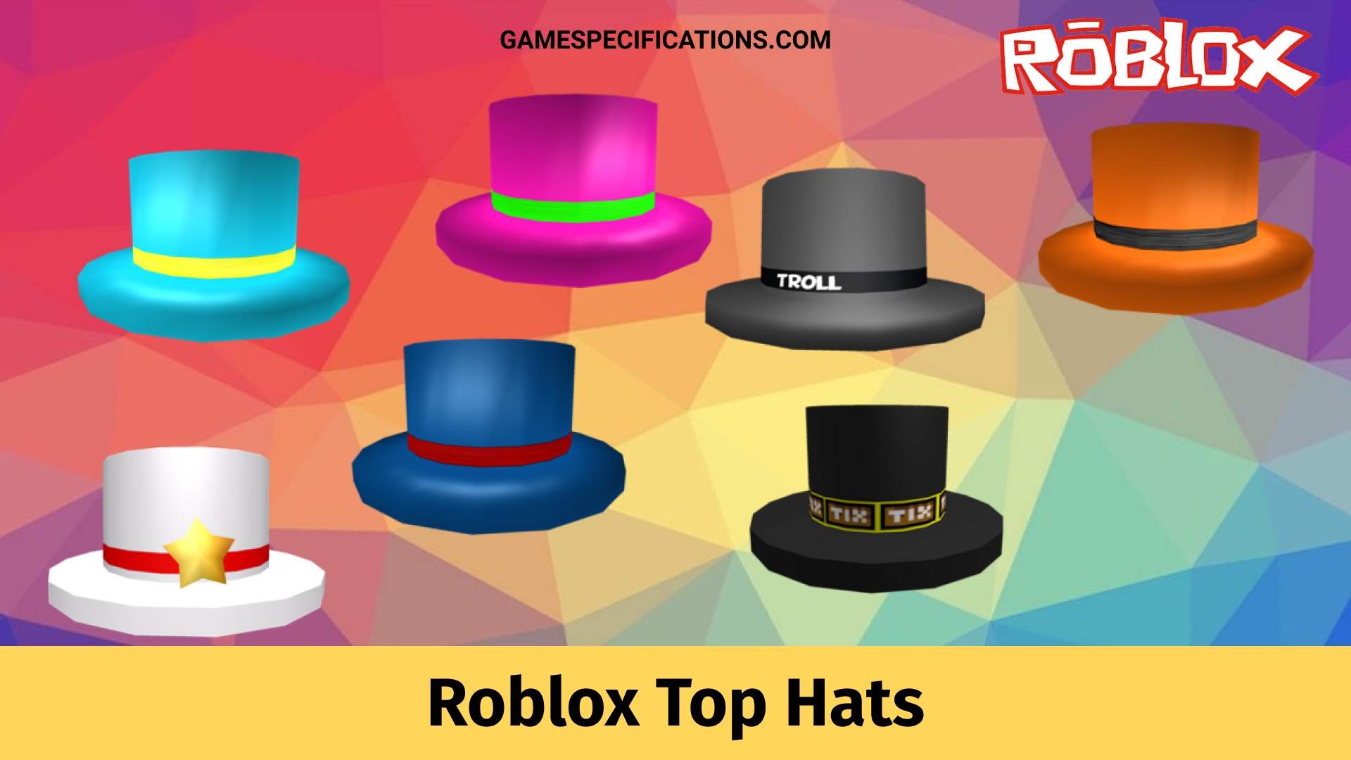 23 Roblox Top Hats That Still Looks Incredible Game Specifications - roblox items with high demand