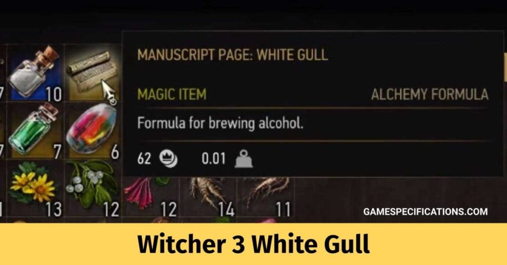 Witcher 3 White Gull