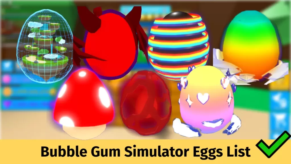 Bubble Gum Simulator Eggs