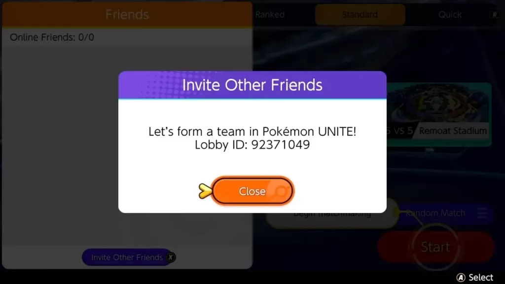 Invite Players by using a Lobby ID