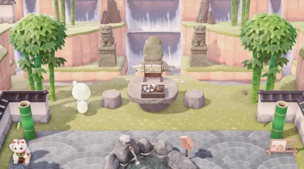 Animal Crossing Picnic Area Garden