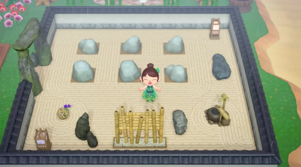 Animal Crossing Rock Garden Space