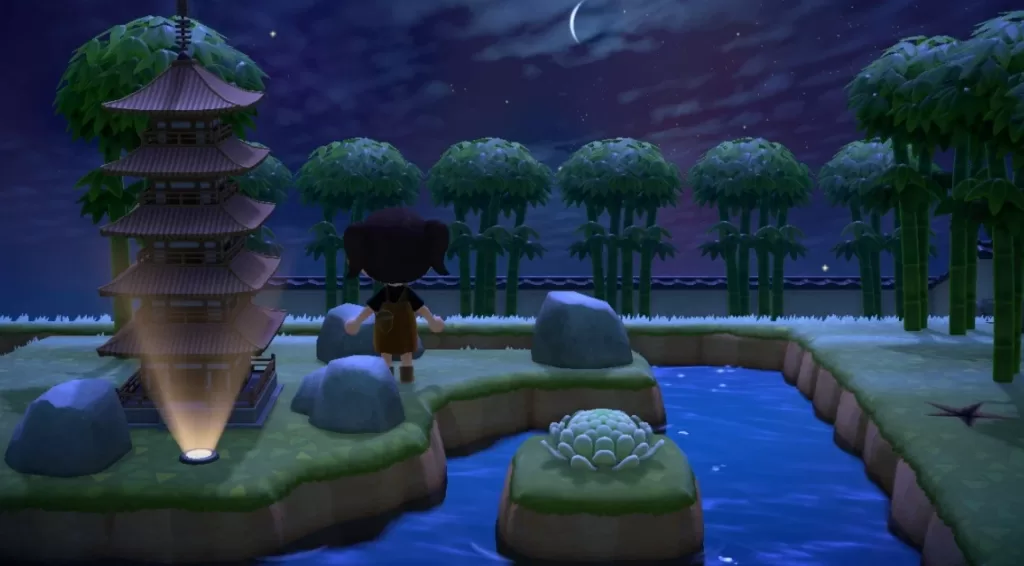 Animal Crossing Zen Rock Island Garden