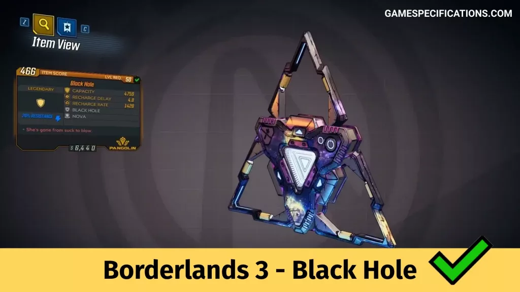 Borderlands 3 Black Hole