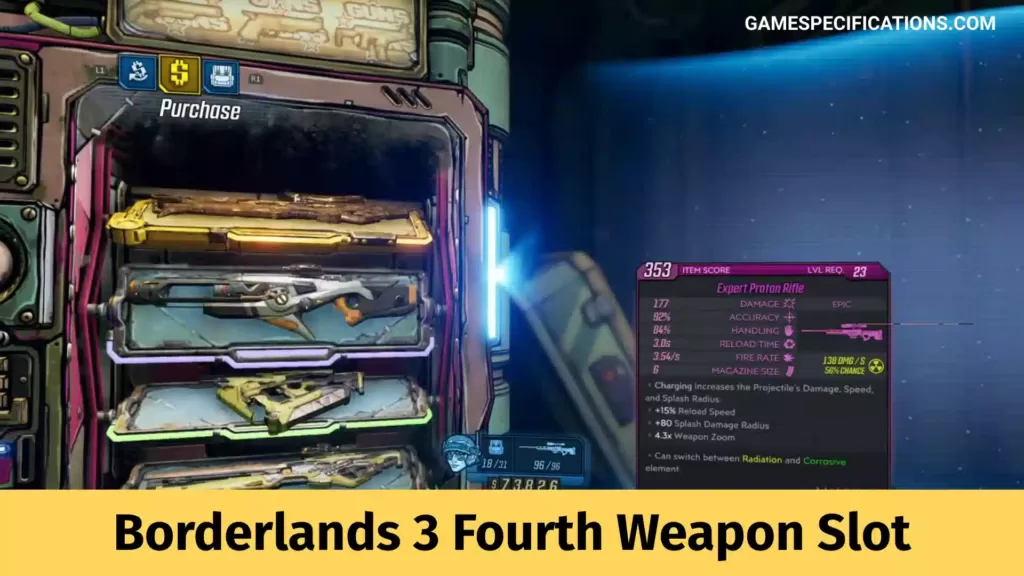 Borderlands 3 Fourth Weapon Slot