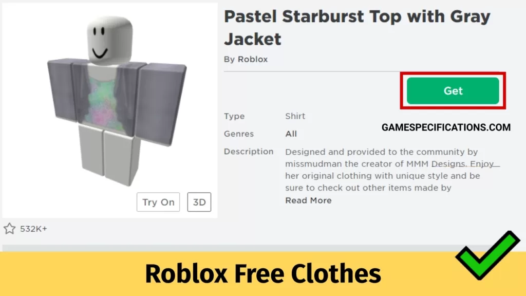 Roblox Free Clothes