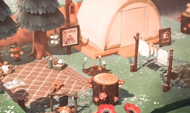 Animal Crossing Normal Outdoor Campsite