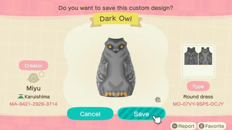 Animal Crossing Owl Statue