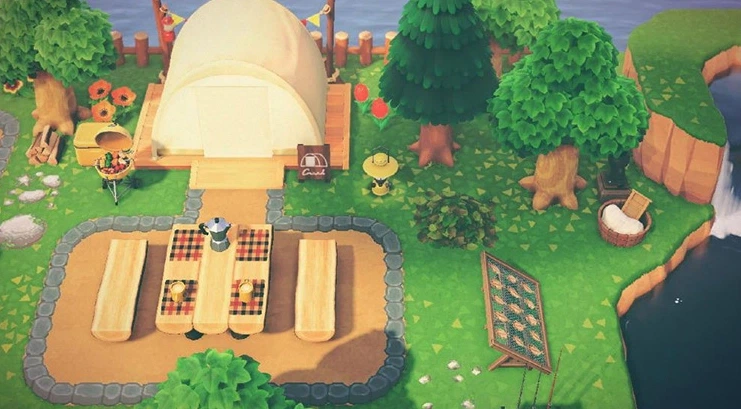 Animal Crossing Picnic Campsite