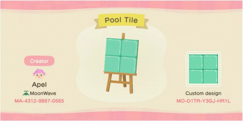 Animal Crossing Pool Tile Floor