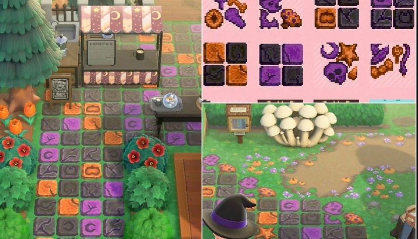 Animal Crossing Spooky Tiles