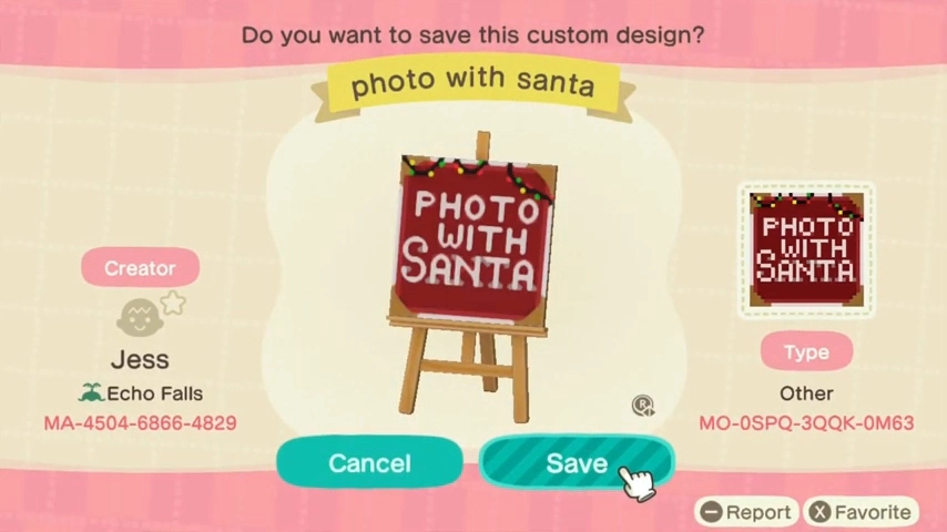 Animal Crossing Photo With Santa