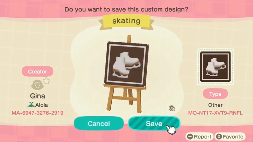 Animal Crossing Skating