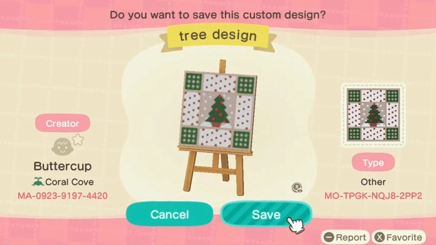 Animal Crossing Tree Design