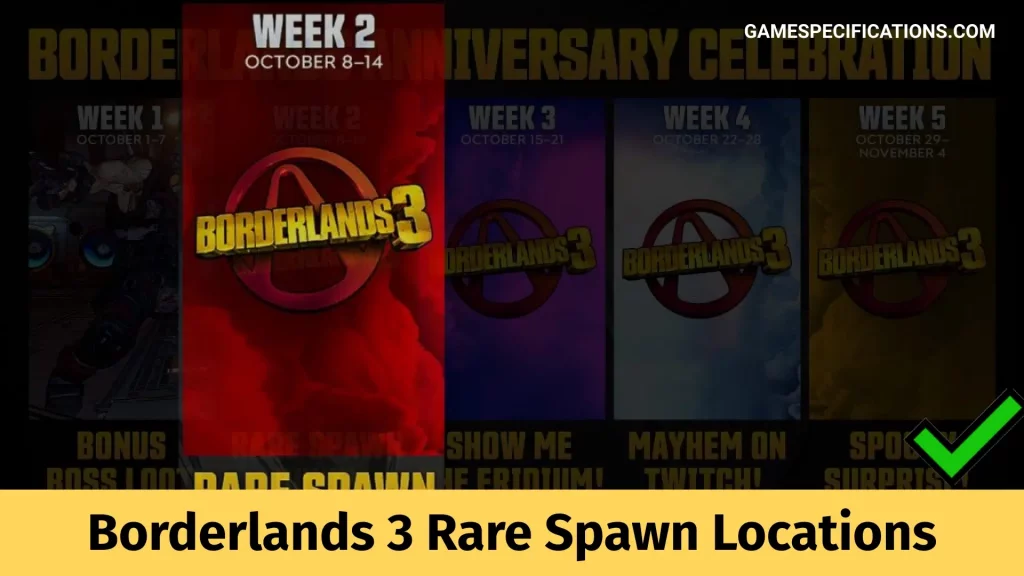 Borderlands 3 Rare Spawn Locations