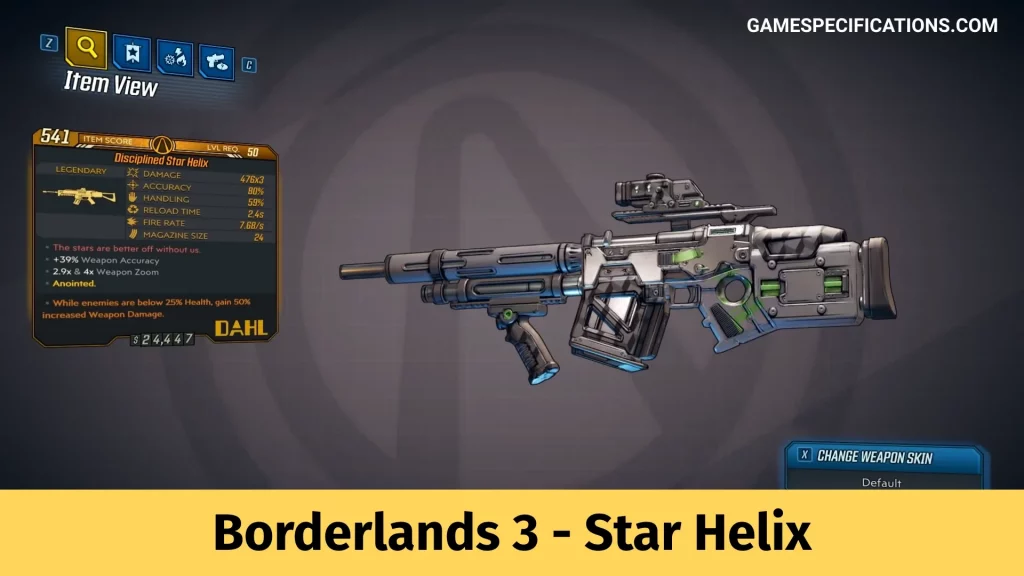 Borderlands 3 Star Helix