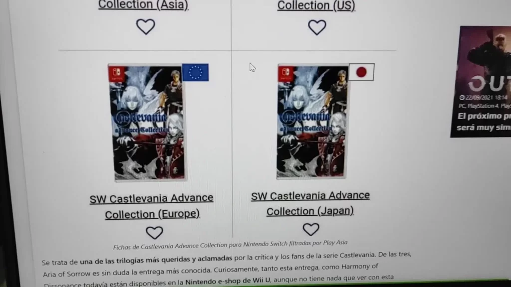 Castlevania Advance Collection Screenshot from Play Asia