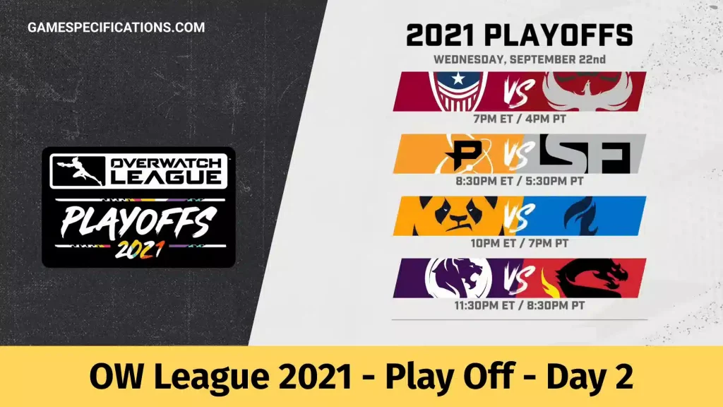 Overwatch League 2021 Play Off Day 2