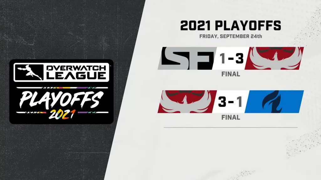Overwatch League 2021 Play Off Day 3 and 4 Results