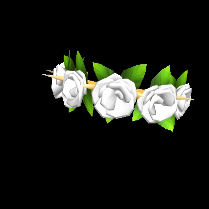 Roblox Spiked White Rose Crown