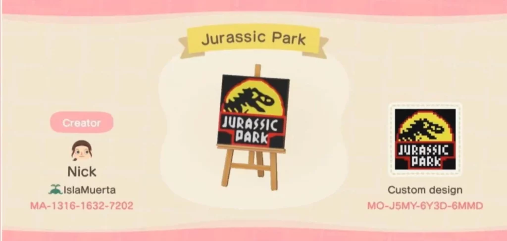 Animal Crossing Jurassic Park