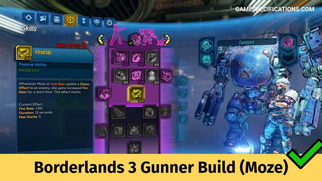 Borderlands 3 Gunner Build (Moze)